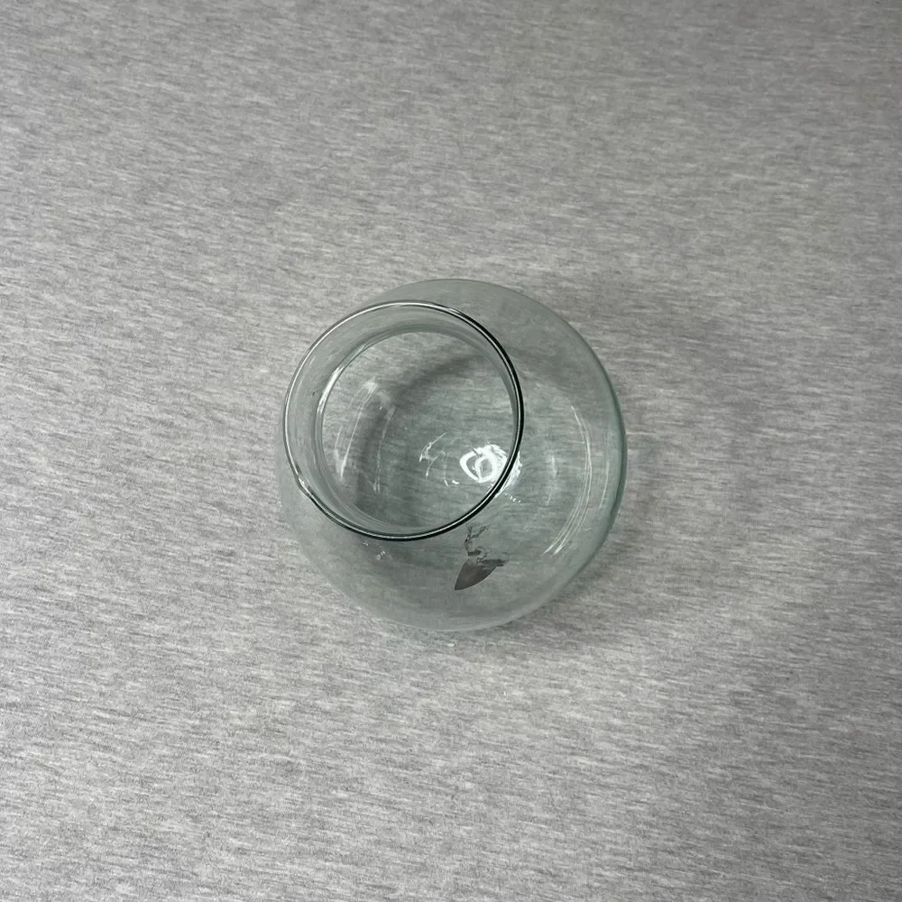Target 6.5” Rounded Open Top Glass Decorative Vase Bowl